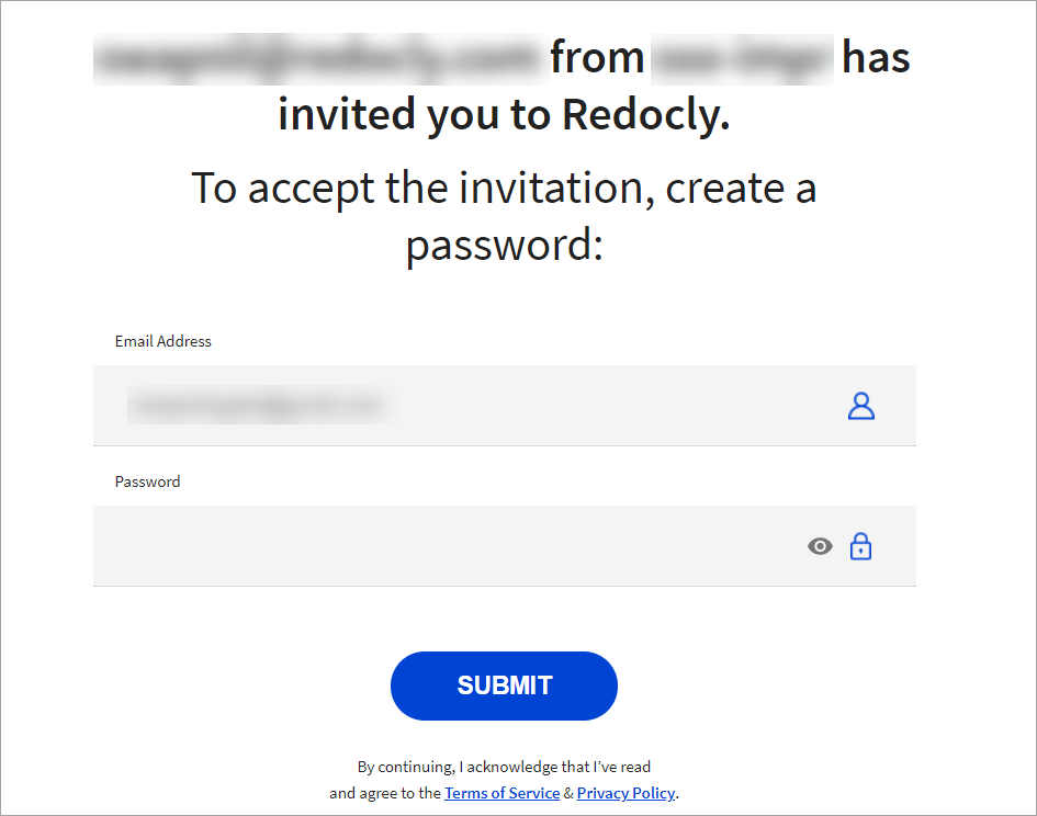 Accept invitation