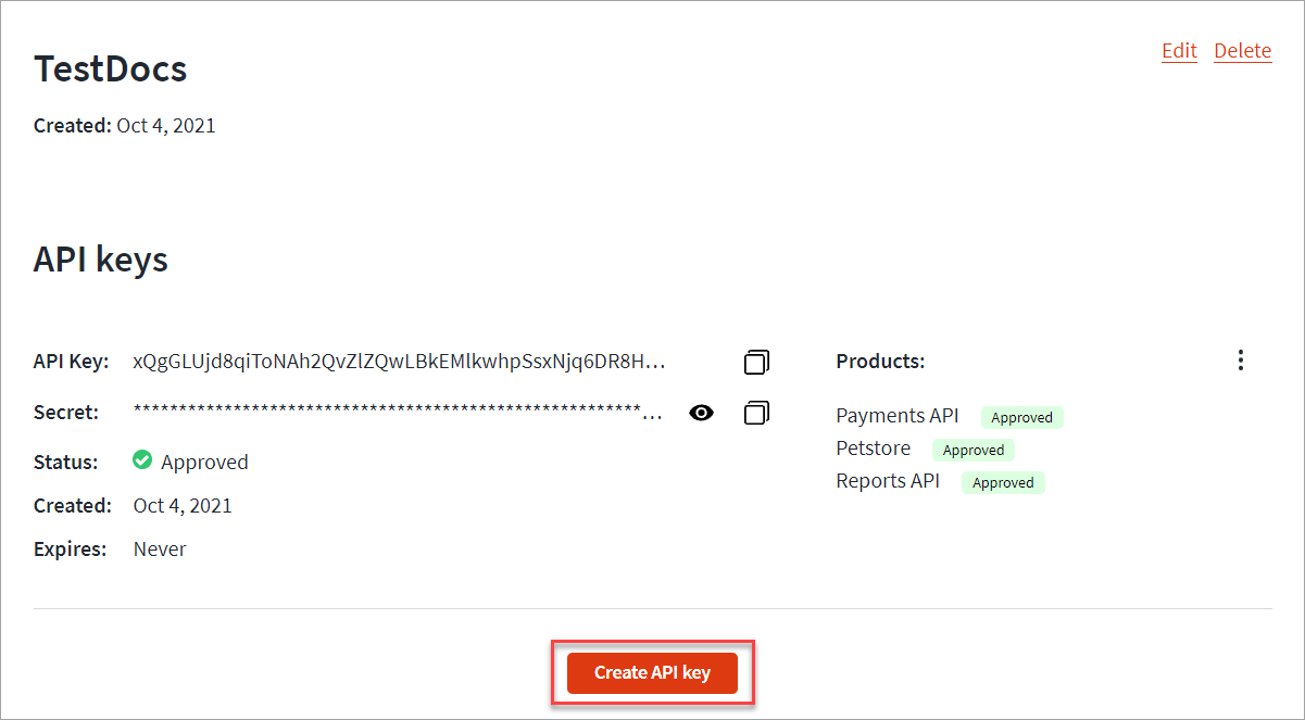 Add new key