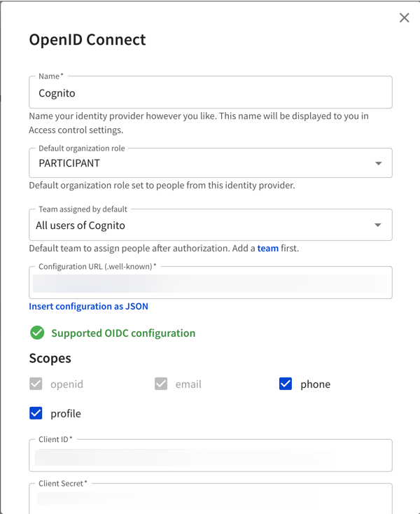 Add OIDC details