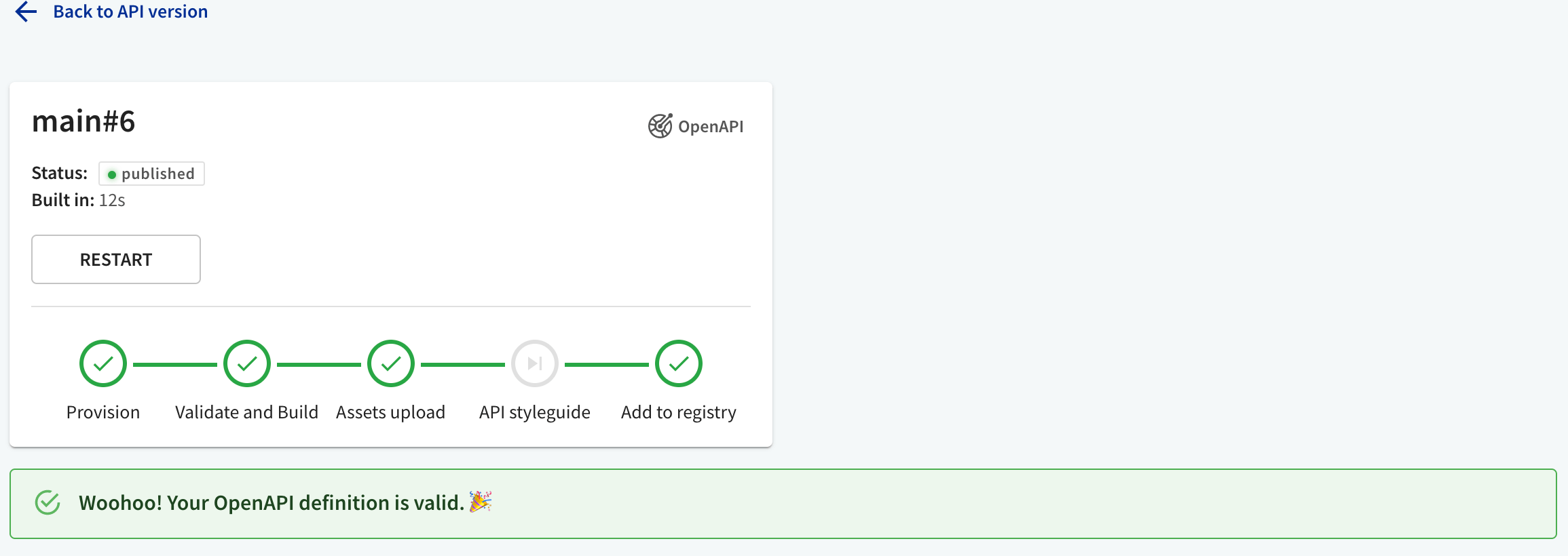 API style guide no config