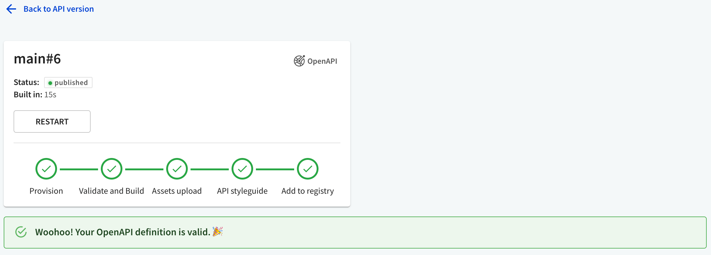 API style guide valid