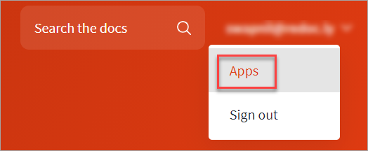 Developer portal sign in