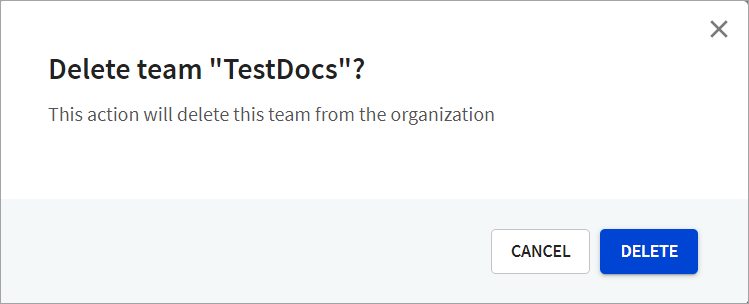 Delete team