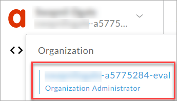 Apigee organization name